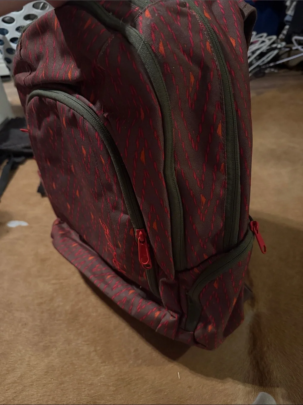 Dakine Red-Patterned Backpack - Picture 4 of 5